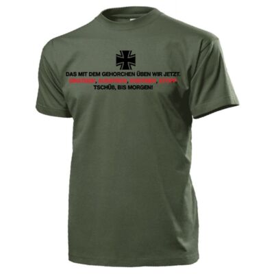 Ausbilderspruch 33 BW Disziplin AGA Spaß Fun Humor T Shirt Herren #18090