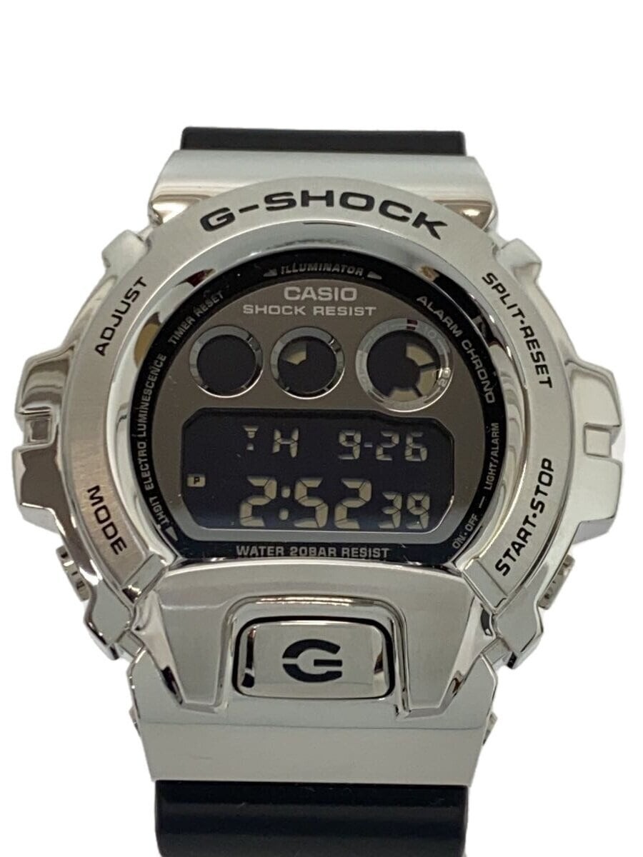 CASIO G-SHOCK GM-6900-1JF Silver/Black Resin Quartz Digital CASIO G-SHOCK GM-6900-1JF Silver/Black Resin Quartz Digital