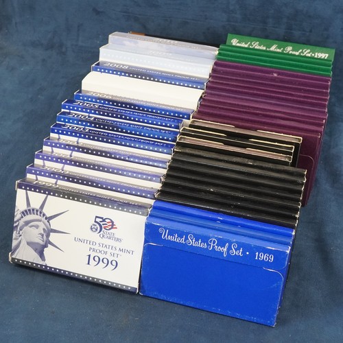 1969-2011 US Mint Proof Set Run w/ COA's, 41 Sets - Free Shipping USA - 第 3/4 張圖片