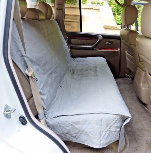 Suv Truck Car Back Seat Bench Cover For Dogs and Cats. Quilted & Padded. Grey - Picture 1 of 9