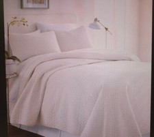 Home Collection Premium 3 Pc Quilted Coverlet Set Herring King  Cal King Ivory