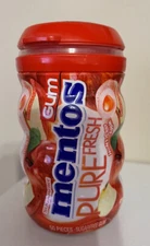 mentos gum pure fresh honeycrisp apple sugar free refillable plastic container