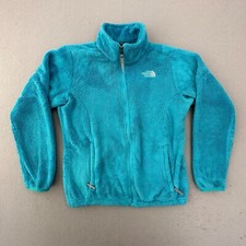 The North Face Jacket Girls Extra Large XL 18 Blue Fleece Full Zip Outdoor Logo