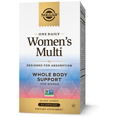 Solgar One Daily Women's Multivitamin Whole Body Support, 60 Capsules