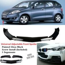 Universal Front Bumper Splitter Lip Spoiler Black Fit For Honda FR-V 2004-2009  