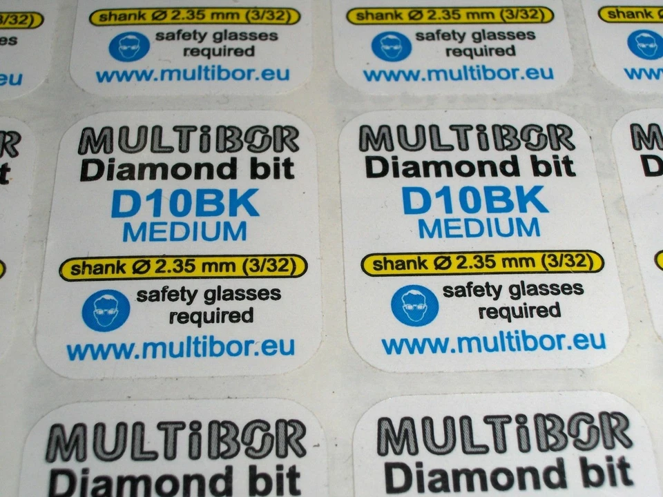 Brocas de diamante D10BK MULTIBOR 2,35 mm (3/32") calidad profesional mediana Foto 3 de 3