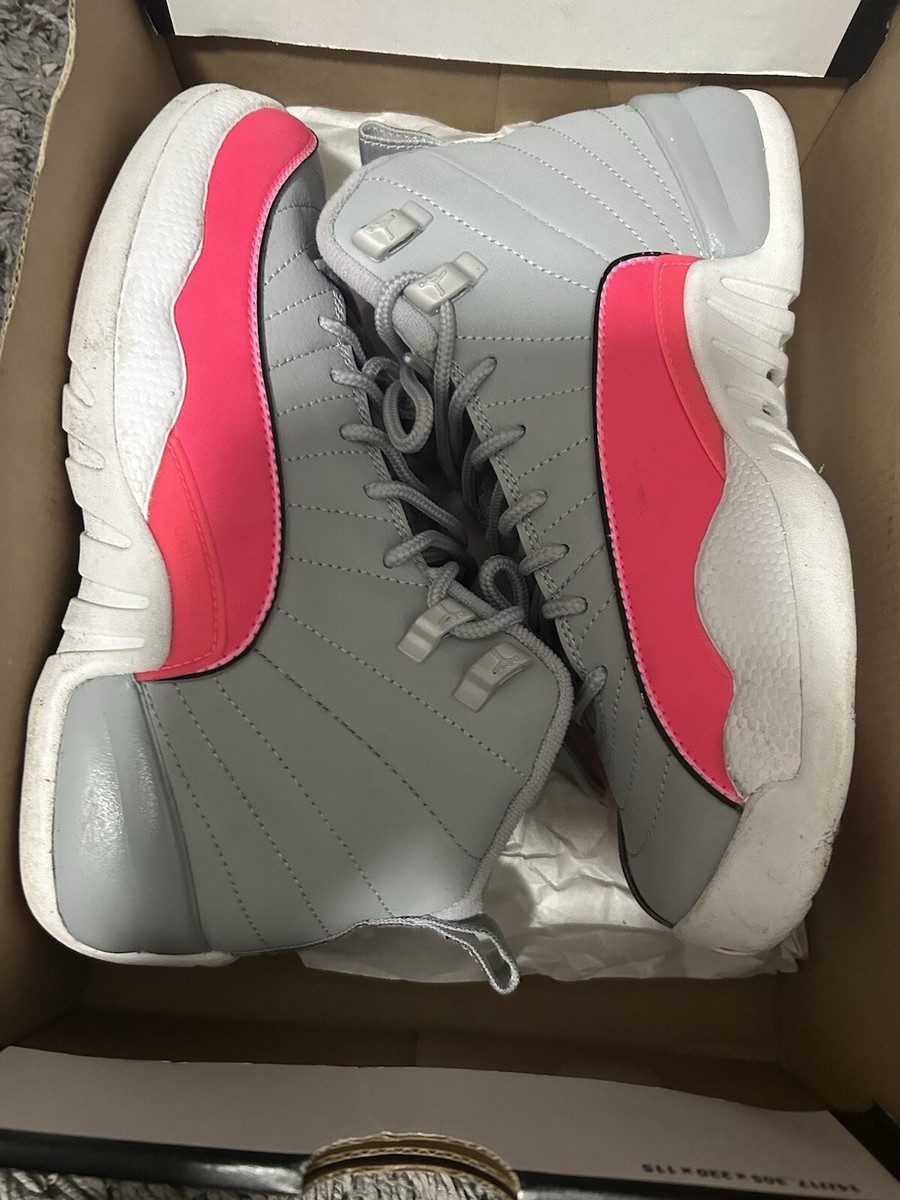 シューズ(女性用) Nike Air Jordan 12 \"Wolf Grey\" GS Air Jordan 12 Retro Wolf Grey Vivid Pink (GS) - 510815-029