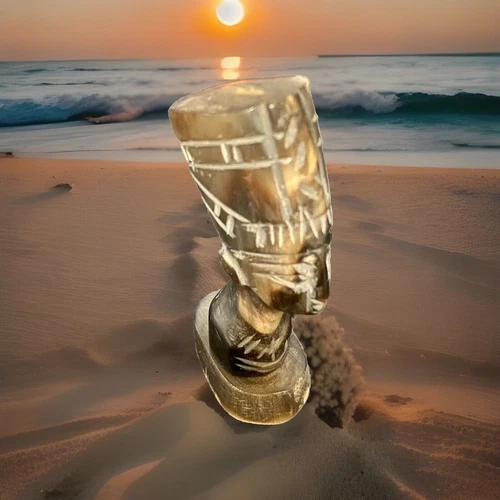 Nefertiti bust soapstone Egypt approx. 9.5x5cm RARE collector bust