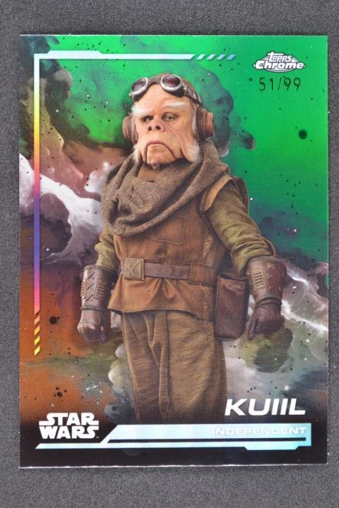 Kuiil 2024 Topps Chrome Star Wars Green /99 #45