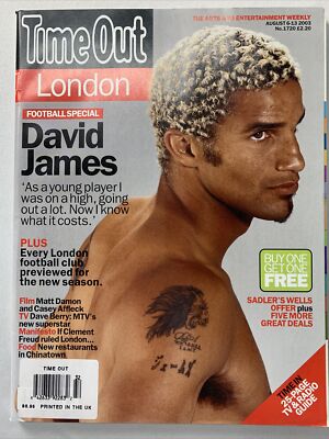 Time Out London Magazine August 6-13 2003 David James, Matt Damon