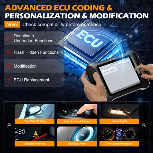 XTOOL IP900 OBD2 Scanner Car Diagnostic Tool 4000+Bidirectional FCA E.CU Coding - Bild 5 von 13
