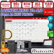 2024 Launch X431 V + Pro Elite Bidirectional Car Diagnostic Scanner Key Coding