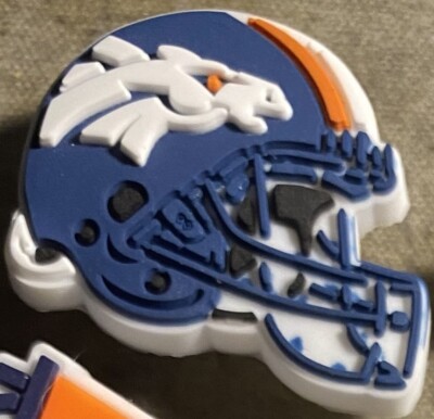 Denver Broncos silicone shoe charm, 5 for $5, read description button back