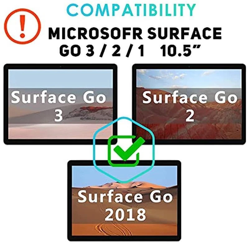2PCS TEMPERED GLASS Screen Protector Cover Shield For Microsoft Surface Go 3 2 1 - Image 2 of 4