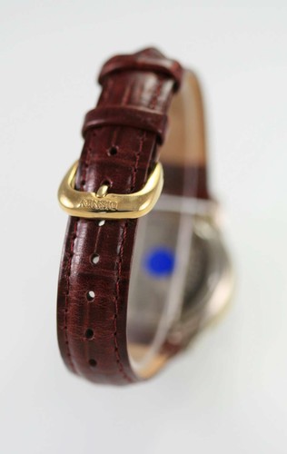 Fossil Unisex Acciaio Inox Argento Oro pelle Marrone 30m Data Quarzo Orologio - Foto 2 di 3