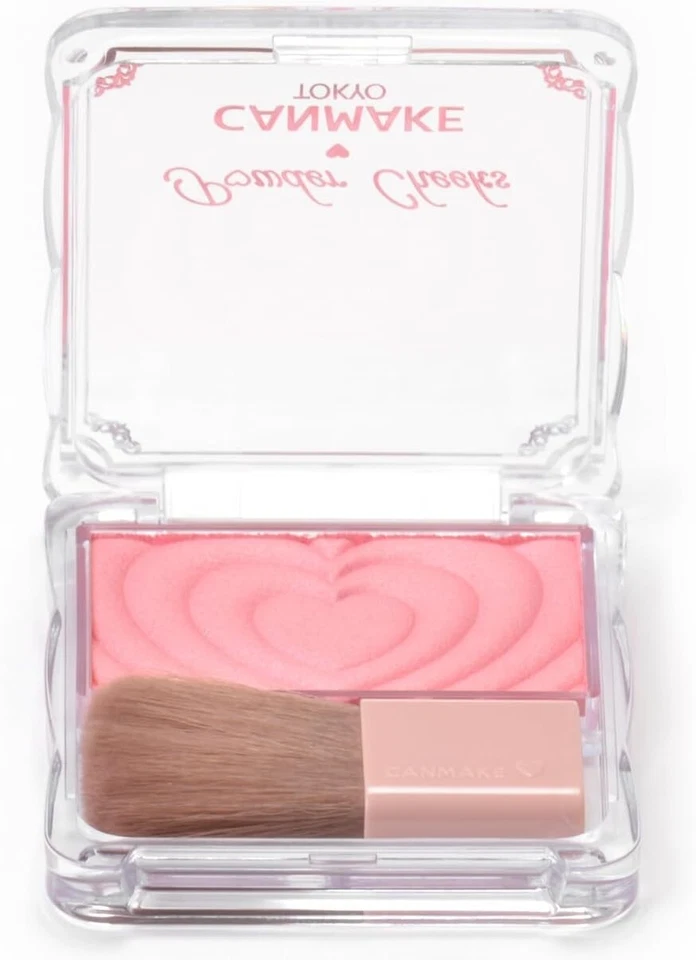Canmake Powder Cheeks P01 Powerful Pink Glossy 1.8g Set of 6 - Image 3 of 4
