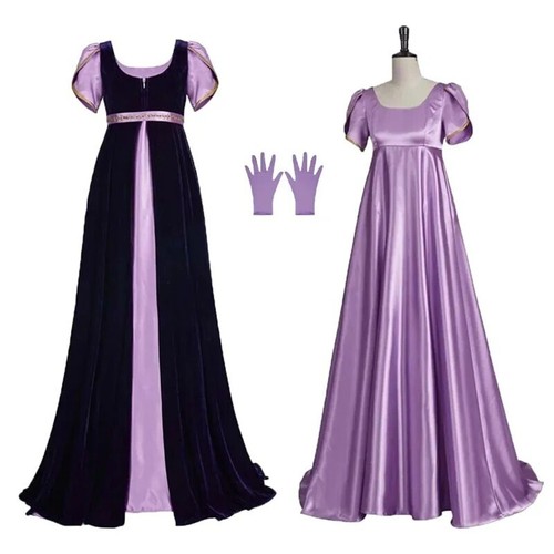 Damen Regency Mittelalterliche Vintage Kleid Bridgerton Cosplay Kostüm Kleid DE - Bild 1 von 19