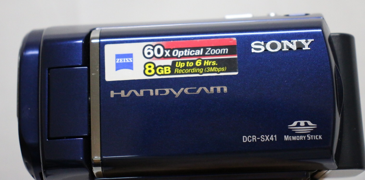 Sony Handycam DCR-SX41 Camcorder 60x Zoom With Power cable | eBay