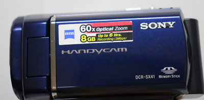 Sony Handycam DCR-SX41 Camcorder 60x Zoom With Power cable | eBay Sony Handycam DCR-SX41 Camcorder 60x Zoom With Power cable | eBay