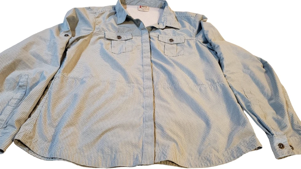 Alpine Design Men's Mesh Vent Shirt XL Lt Blue Top Pockets Button Up Outerwear - Image 2 of 4