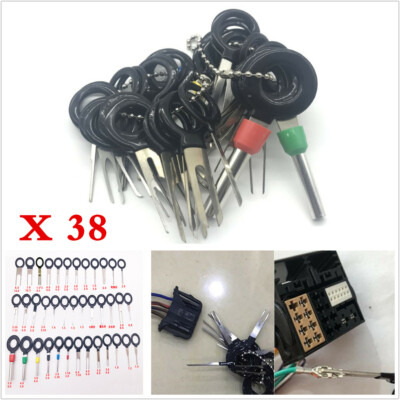 #ad 38X Connector Pin Extractor Terminal Removal Motorcycle Electrical Wiring Crimp $10.98