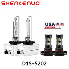 White D1s Xenon Hid Headlight High Low Beam 5202 Led Fog Light Bulbs 8600lm