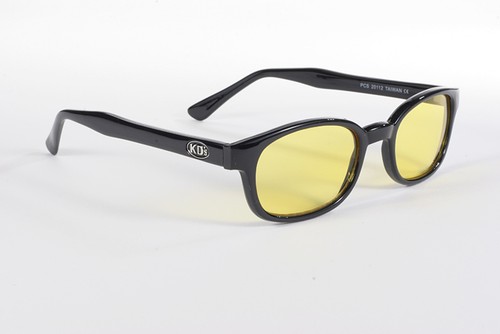 KDs Biker Style Sunglasses Genuine HARLEY Retro Sons Anarchy Black Yellow Clear - Picture 13 of 27