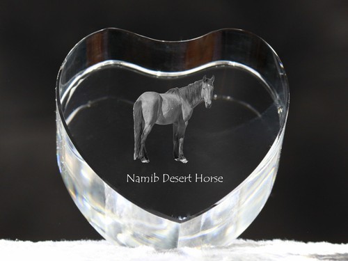 Caballo del desierto del Namib corazón de cristal con caballo Art-Dog - Imagen 4 de 6