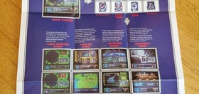 Overlord NES Nintendo Virgin Games Insert Poster Map Guide - NO MANUAL OR GAME