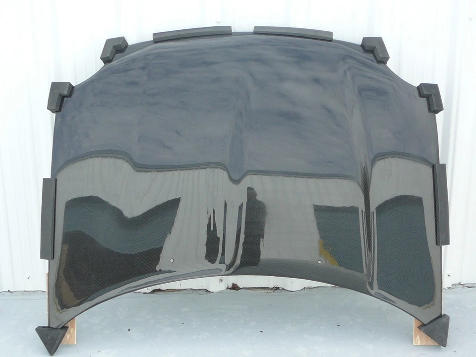 For 2000 2001 2002 2003 2004 2005 Dodge Neon Factory Style Carbon Fiber Hood Foto 2 de 4