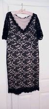 Party Dress Size 16 Black Lace Evening Party Wear