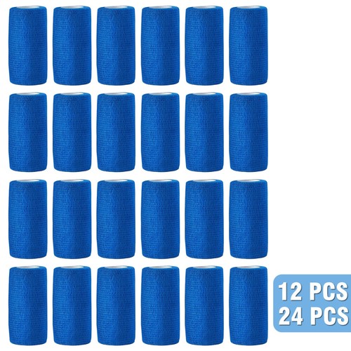 12/24 x selbsthaftende Haftbandagen 10 cm Fixierbinde kohäsiv Bandage Verband - Bild 17 von 18