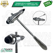 Tromner Neurological Reflex Hammer 9.5" 3 in 1 Pin With Small & Large Rubber Tip