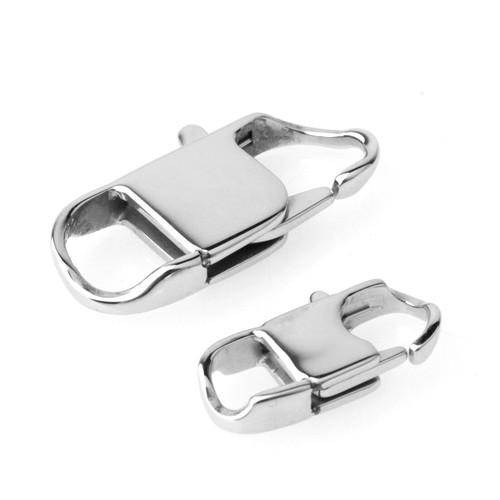 10/20/50/100pcs 22/26/32mmHot Stainless Steel Silver Lobster Clasps DIY Findings - Picture 2 of 6