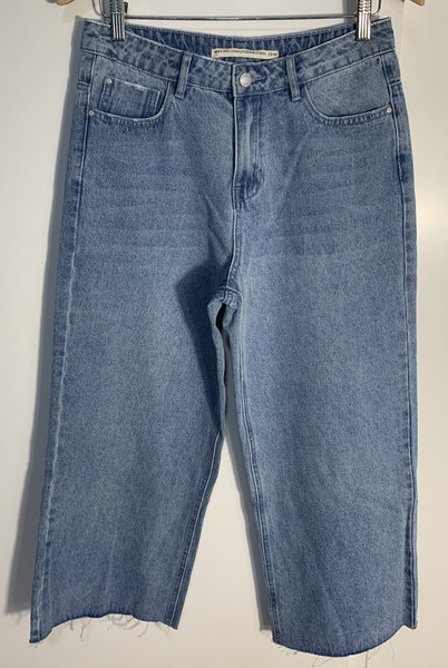 Ladies Size 12/40 Brave Soul London Denin Studio Cropped Jeans, Wide Leg Pockets