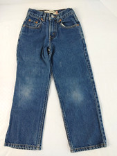 Levi's 550 Boys Relaxed Fit Jeans 5 Pockets Med Wash Blue Size 8 Slim 15266