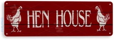 Hen House Cottage Farrm Eggs Chicken Coop Rustic Decor Tin Sign B503