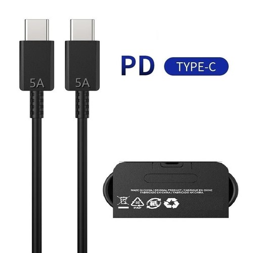 USB-C to USB C 5A 45W Fast Charging Cable Fast Quick Data Charger Type Phone 1pc - Zdjęcie 5 z 6