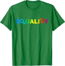 EQUALITY Rainbow Colors Pride Graphic Theme Unisex T-Shirt