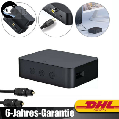 Bluetooth 5.0 Transmitter TV Adapter Sender Toslink Optical out Audio Stereo DE