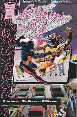 ATOMIC AGE #1  FIRST APPEARANCE NIMBUS  $4.50 DELUXE FORMAT  EPIC  1990  NICE!!!