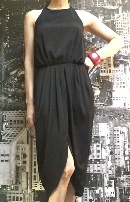 Sheike Cocktail Dress, Size 10, Black 