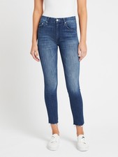 MOTHER The Looker Ankle Fray Skinny Jeans in Squeeze It 25 238