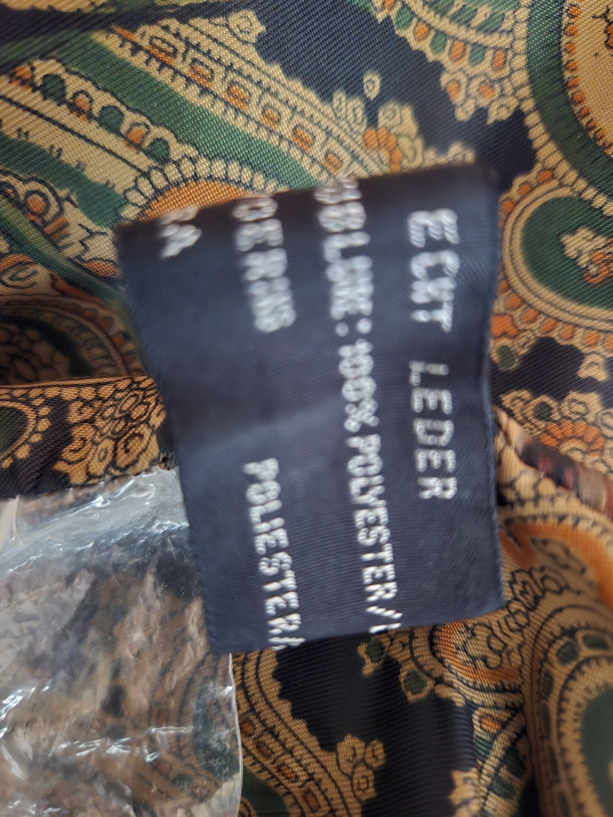 PL BASIC LINE MEN BLACK LEATHER JACKET SIZE 50 ( … - image 5