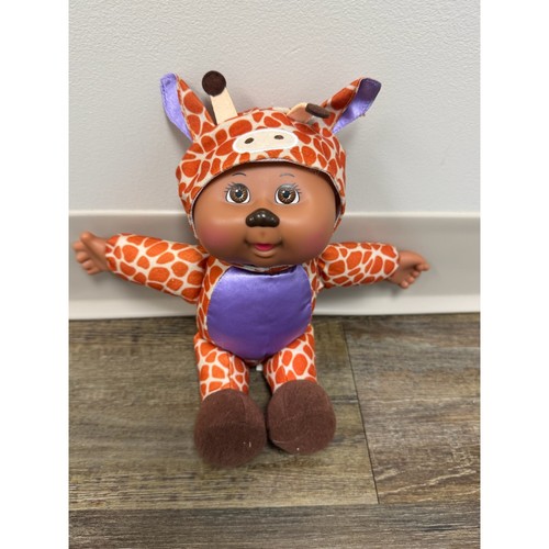 Cabbage Patch Kids Cuties Giraffe Plush Doll 9 Inch Orange Purple CPK Toy