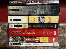 Signet Classics 7 Book Lot Paperback Twain Black Beauty Quixote Bread Ramona