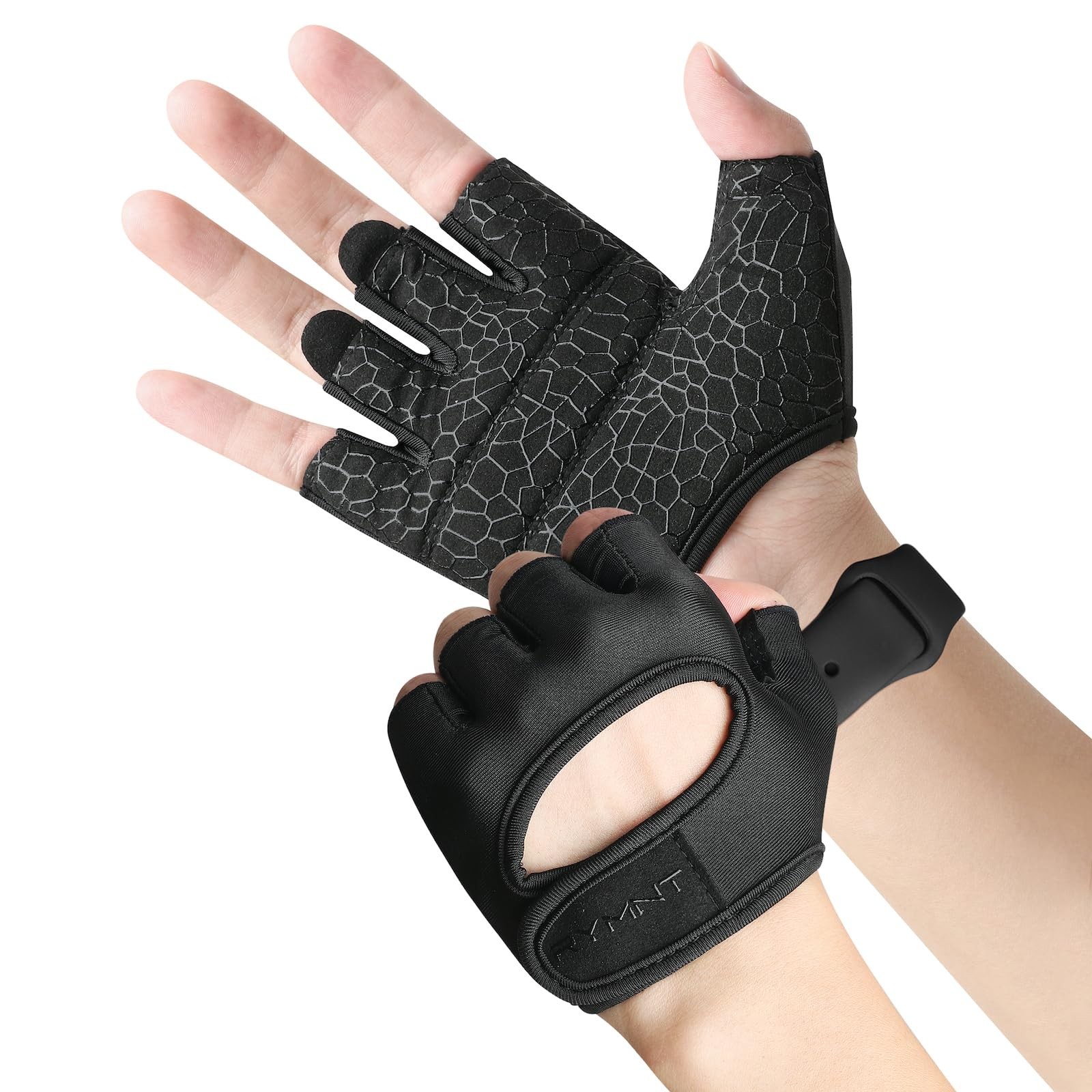 Minimal Weight Lifting Gloves,Short Micro Workout Gloves Grip Pads with Full ...