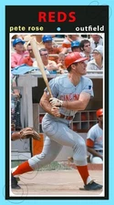 Pete Rose 1971 Tall Boy Custom Made Art Card Cincinnati Reds