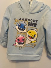 NICKELODEON PINKFONG Baby Shark Pull-Over Sweatshirt, Size 3T, Light Blue