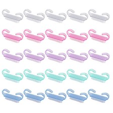 25Pcs Handle Grip Nail Brush, Nail Brushes Hand Fingernail Brush Cleaner Scru...